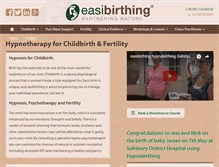 Tablet Screenshot of easibirthing.co.uk